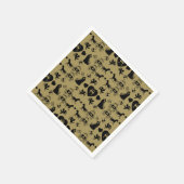 馬とカートのロマン結婚ティック スタンダードカクテルナプキン (角)