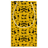 馬とカートのロマン結婚ティック スモールペーパーバッグ (裏面)