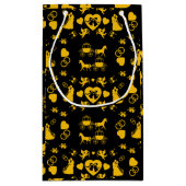 馬とカートのロマン結婚ティック スモールペーパーバッグ (裏面)