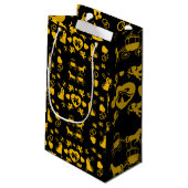 馬とカートのロマン結婚ティック スモールペーパーバッグ (裏面アングル)