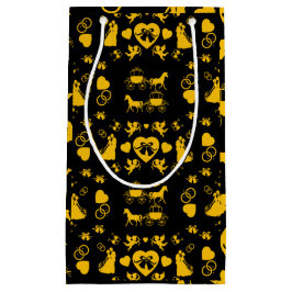 馬とカートのロマン結婚ティック スモールペーパーバッグ