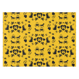 馬とカートのロマン結婚ティック テーブルクロス