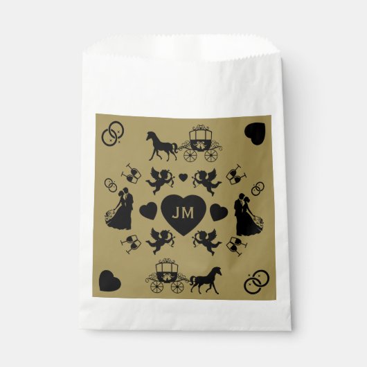 馬とカートのロマン結婚ティック フェイバーバッグ (正面)