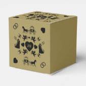 馬とカートのロマン結婚ティック フェイバーボックス (裏面サイド)