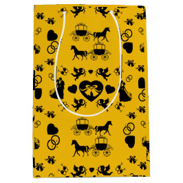 馬とカートのロマン結婚ティック ミディアムペーパーバッグ