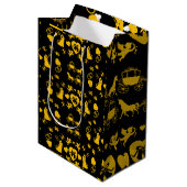 馬とカートのロマン結婚ティック ミディアムペーパーバッグ (正面アングル)