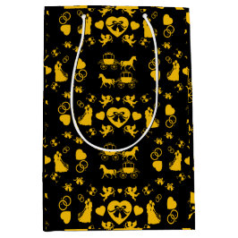 馬とカートのロマン結婚ティック ミディアムペーパーバッグ