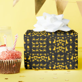 馬とカートのロマン結婚ティック ラッピングペーパー