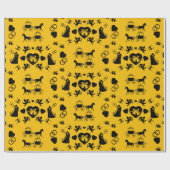 馬とカートのロマン結婚ティック ラッピングペーパー (フラット)