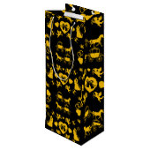 馬とカートのロマン結婚ティック ワインギフトバッグ (裏面アングル)