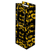 馬とカートのロマン結婚ティック ワインギフトバッグ (正面アングル)