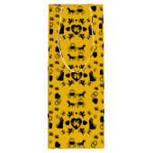 馬とカートのロマン結婚ティック ワインギフトバッグ (裏面)