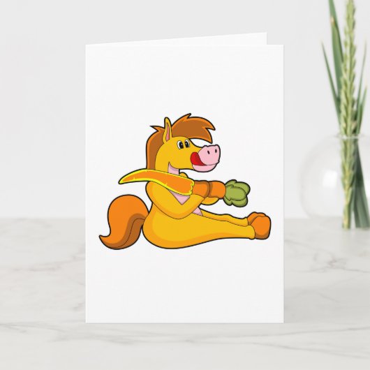 馬とキャロット カード (正面)