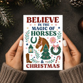 馬とクリスマスの魔法を信じて シーズンカード