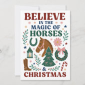 馬とクリスマスの魔法を信じて シーズンカード (正面)