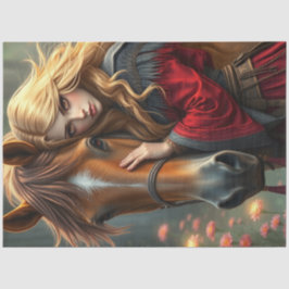 馬とコンパニオンのファンタジー 薄葉紙