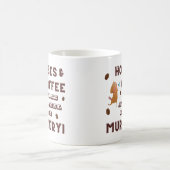 馬とコーヒーは私を少感じなく殺す！ コーヒーマグカップ (中央)