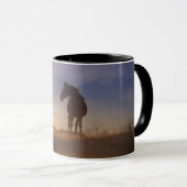 馬とサンライズコーヒーカップ マグカップ (正面右)