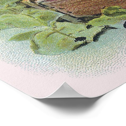 馬とシックスヴィンテージイースター ポスター (角)