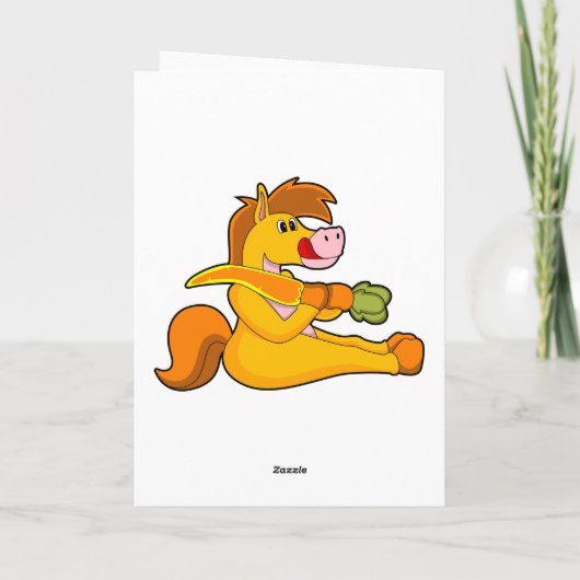 馬とニンジン カード (裏面)