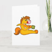 馬とニンジン カード (正面)