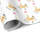 馬とハートギフトラップ ラッピングペーパー (ロールコーナー)