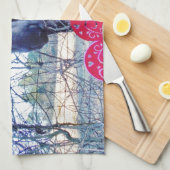 馬とハート キッチンタオル (四つ折り)