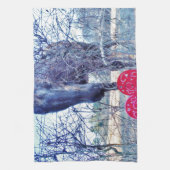 馬とハート キッチンタオル (縦)