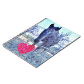 馬とハート ノートブック (左側)