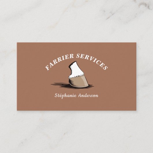 馬とファリア 名刺 (正面)