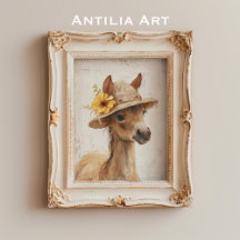 馬とフローラハットフ素朴ァームアニマルポニー