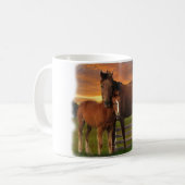 馬とポニーのコーヒーマグ コーヒーマグカップ (正面左)