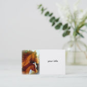 馬とポニーの名刺 名刺 (スタンド正面)