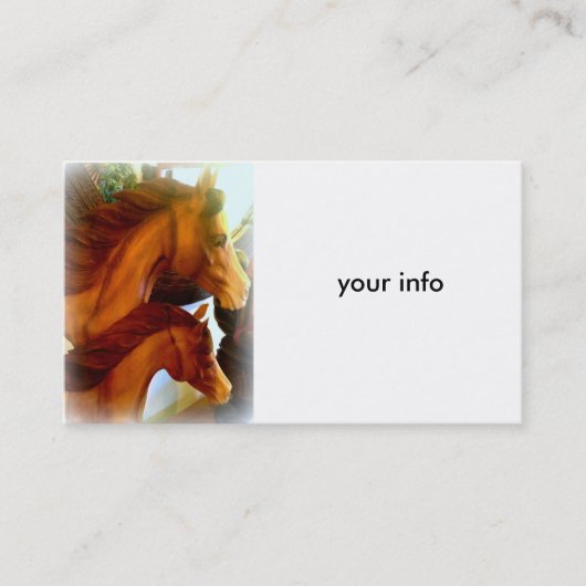 馬とポニーの名刺 名刺 (正面)