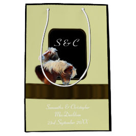 馬とポニーの馬術をテーマにした ミディアムペーパーバッグ