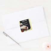 馬とポニーエクートリア感謝していンをテーマにした スクエアシール (封筒)