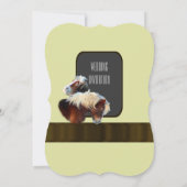 馬とポニー馬結婚乗り 招待状 (裏面)