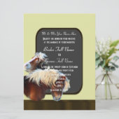 馬とポニー馬結婚乗り 招待状 (スタンド正面)