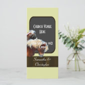 馬とポニー馬術結婚式プログラム プログラム (スタンド正面)