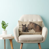 馬とポニー ランバークッション (椅子)