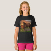 馬とポニー Tシャツ (正面フル)