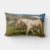 馬とミュール ランバークッション (裏面)