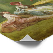 馬とライダーのゲーム – ジャン・フラゴナールファインアート ポスター (角)