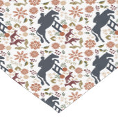 馬とライダーテーブルランナー秋のフォークアートデコール ショートテーブルランナー (コーナー)
