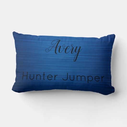 馬とライダーハンタージャンパー馬術師 ランバークッション (裏面)