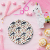 馬とライダー紙プレート馬術フォーク芸術 ペーパープレート (パーティー)