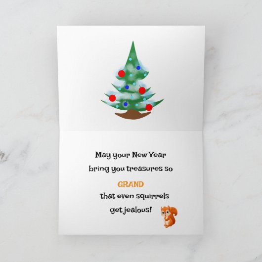 馬とリス カード (内部)