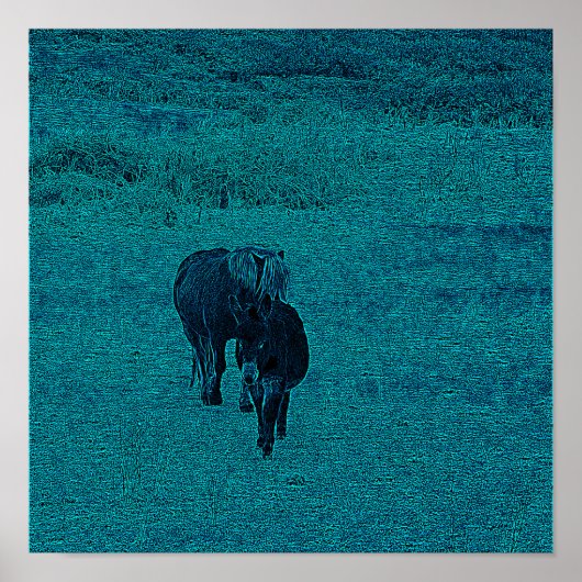 馬とロバ ポスター (正面)