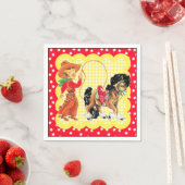 馬とロープ付き西カウボーイパーティー スタンダードカクテルナプキン (インサイチュ)