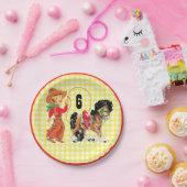 馬とロープ付き西カウボーイパーティー ペーパープレート (パーティー)